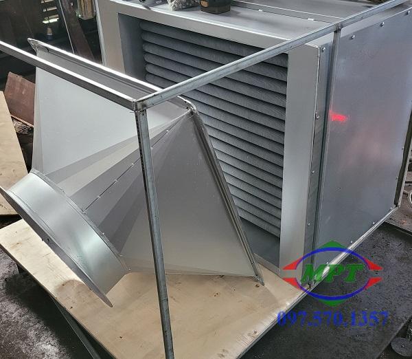 Bộ sấy thực phẩm dùng ống tản nhiệt cánh nhôm cho nhà máy nông sản