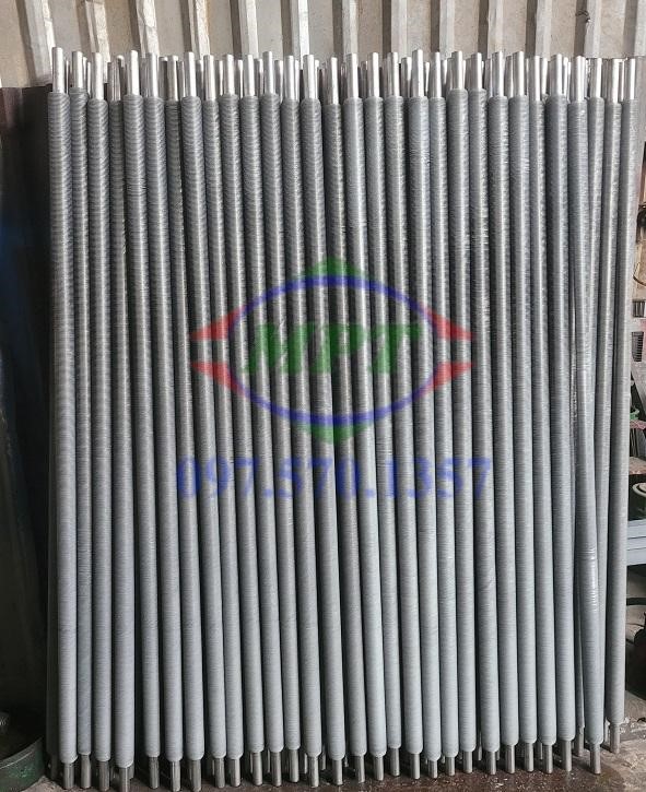 Ống tản nhiệt cánh nhôm cho hệ thống sấy gỗ và sấy mùn cưa biomass